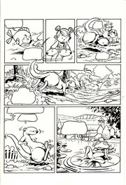 Jean-Christophe Vergne - Les trésors du Célé page 18 - Planche originale