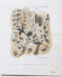 Serge Clerc - Don't be afraid this is the police .... dessin 1990 - Planche originale