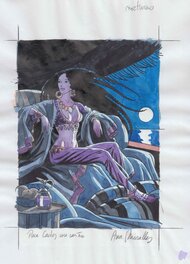 Ana Mirallès - Djinn à la nuit. - Original art