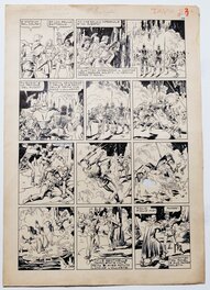 Giovanni Scolari - "i conquistadori del tempo "- bande de science fiction - 1946 - planche 23 - Planche originale