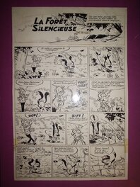 Bobosse, « La Forêt silencieuse », planche d'incipit, 1959.