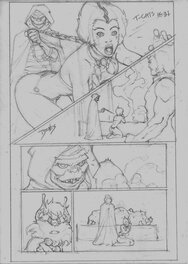 Original art - Thundercats - The Return #4 p21 - Crayonné