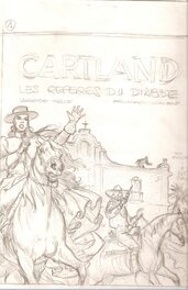Michel Blanc-Dumont - Dessin préparatoire pour la couverture de cartland - Original Cover