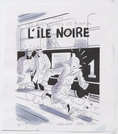 Serge Clerc - Praline belge ...etude pour l'île noire par Big Serge - Planche originale