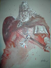 Gwendal Lemercier - Guerrier - Original Illustration