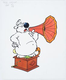 Dupa - Cubitus - His master's voice - Original Illustration