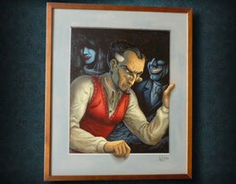 Peinture Psycho Investigateur, encadrée Peinture Psycho Investigateur, encadrée