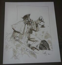 Mathieu Lauffray - Long John Silver - Original Illustration