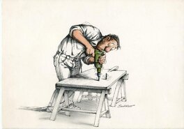 Claude Serre - DIY - Illustration originale