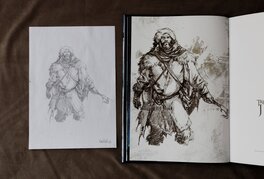 L'original repris dans le carnet de croquis