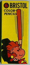 Boîte de crayons de couleurs illustrée par Marcel DENIS, 1958. Boîte de crayons de couleurs illustrée par Marcel DENIS, 1958.