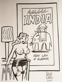 Serge Clerc - 2010 MISS INDIA first lady of glamour... - Original Illustration