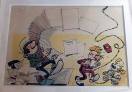 André Franquin - Poster pour Spirou Magazine (Inédit) - Original Illustration