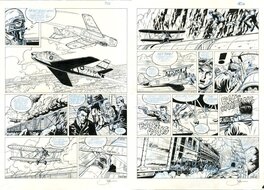 Jean-Michel Arroyo - Buck danny: "Duel sur Mig Alley" - Pl 37 et 40 - Planche originale