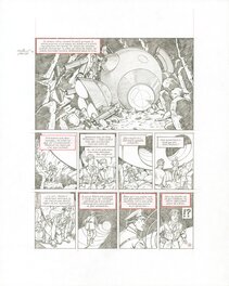 Antoine Aubin - Blake et Mortimer: "L'onde Septimus" - Crayonné PL 38 - Original art