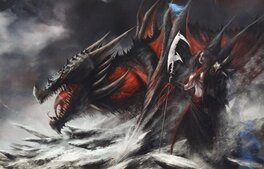 Anyma - Dragon - commission - Illustration originale