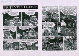 Daniel Goossens - Route vers l'Enfer - Pl 24 et 25 - Planche originale