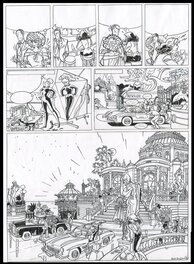 Planche originale - Franka 9 : Moordende concurrentie