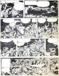 Jijé - Jije - Barbe Rouge - Raid sur la Corne d'Or - planche - Planche originale