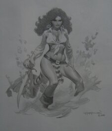 Mike Hoffman - Pirate Girl - Original Illustration