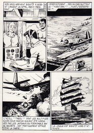 Robert Giordan - L'atoll tabou planche 31 - Vigor - Illustration originale
