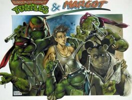 Massimiliano Frezzato - Margot et les tortues ninjas - Original Illustration