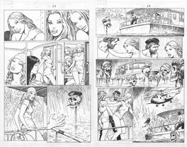 Milo Manara - X-Men: Gals on the Run - Planche originale