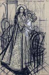 Raymond Poïvet - La madone aux chaises - Original art