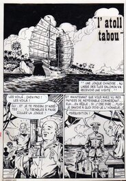 Robert Giordan - L'atoll tabou - Vigor - Planche originale