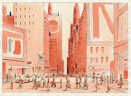 François Avril - New York city - Illustration originale