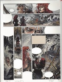 Mise en couleur de la planche 28 du T3 de Mortepierre