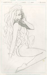 Scott Clark - Wildstorm SWIMSUIT ALLEGRA PENCILS PIN-UP - Illustration originale