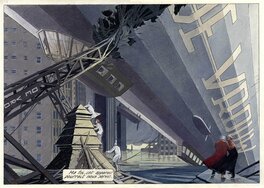 François Schuiten - Brusel - Illustration originale