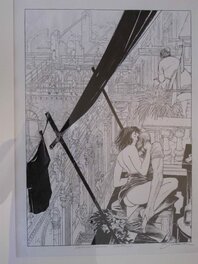 François Schuiten - Cuba - Illustration originale