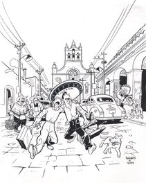 Olivier Schwartz - Gringos Locos - Original Illustration