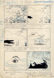 Henri Gerbault - Gerbault - Un Drame - Planche originale