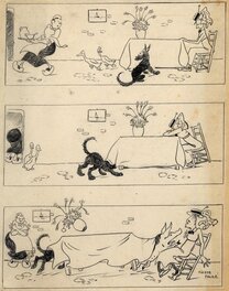 Pierre Falké - Falke - Sous la table - Comic Strip