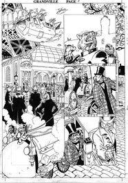 Bryan Talbot - Grandville page 8 - Planche originale