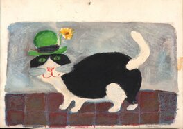 Raymond Macherot - Chat - Original Illustration