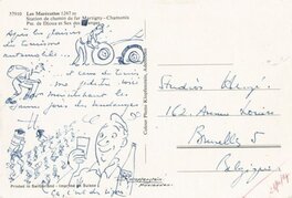 Hergé - 1967 : Autoportraits & vacances en Suisse .... - Original Illustration