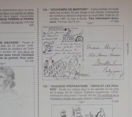 Première apparaition de la carte dans le catalogue de vente "Bulles à Drouot" n°11 du 19/04/1997