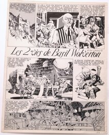 Yves Chaland - Les deux vies de Basil Wolverton - Planche originale