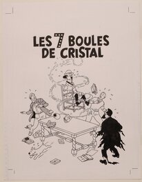 Ted Benoit - Les SEPT BOULES DE CRISTAL - couverture - Illustration originale