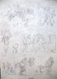 Yoann - Spirou et Fantasio - Les géants pétrifiés - Planche originale