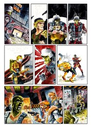 Pascal Pelletier - Planche originale BD STAR CRUSADE le chroniques de Kirk DRAX - Infiltration - Comic Strip