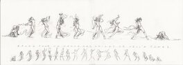 Original art - Etude pour la Danse des voiles - Vella T3