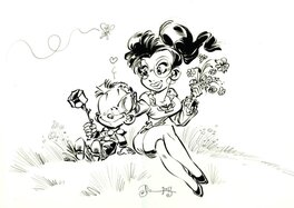 Dan Verlinden - Dan Petit Spirou - Illustration originale