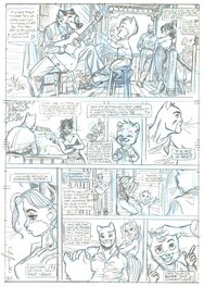 Blacksad 5 - Amarillo planche 32 Signé