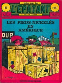 Couverture reprise pour les Pieds en Amérique (Editions Azur 1969 et H. Veyrier en 1973)