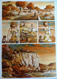 Olivier Berlion - Garrigue - Planche originale